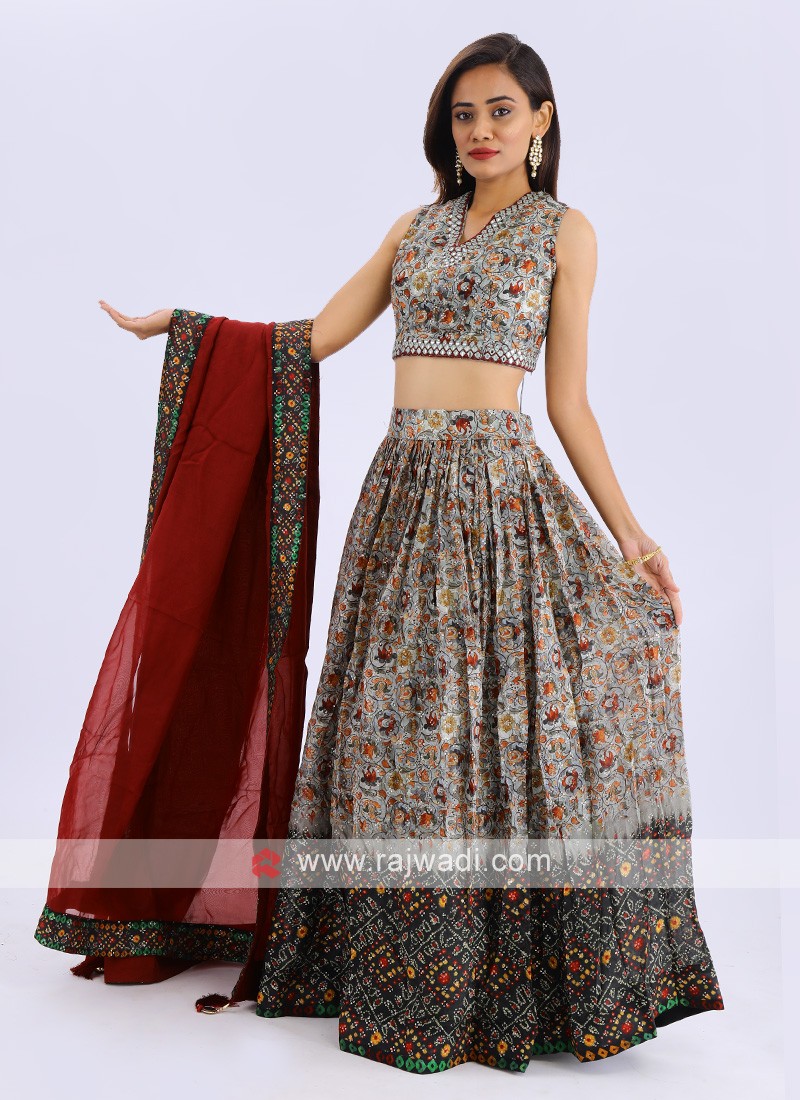 Designer Ready to Wear Crop Top Lehenga Choli – TANHAI