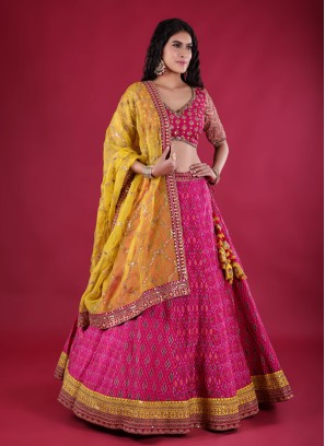 Buy MYDOUX Women Silk Semi-stitched Lehenga choli (Lehengha choli for  womens_Yellow_Free Size) Online at Best Prices in India - JioMart.