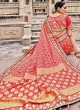 Silk Resham Traditional Saree in Pink