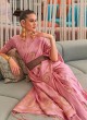 Pink Woven Designer Silk Saree