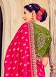 Pink Silk Woven Designer Saree