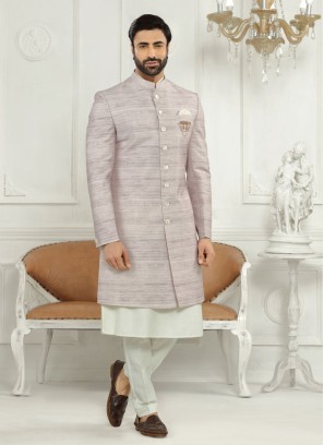 Simple Jacket Style Indowestern For Mens