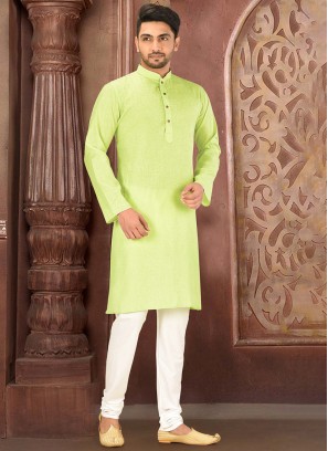 Simple Light Green Kurta Pajama