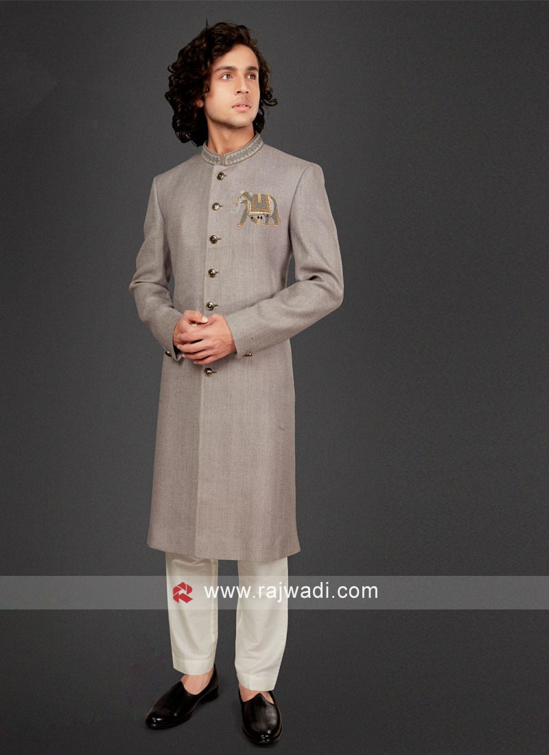 Simple sherwani for outlet groom