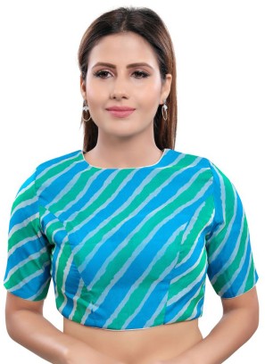 Sweetheart Neck Ready Blouse In Rani Color