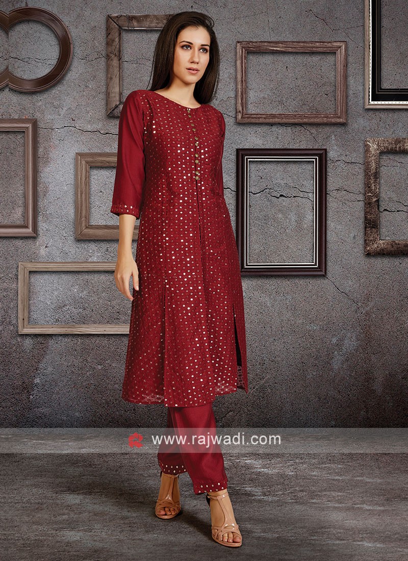 Silk kurtis outlet