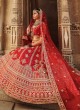 Mesmerizing Red Designer Lehenga Choli