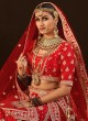 Mesmerizing Red Designer Lehenga Choli