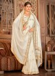 White Organza Contemporary Saree