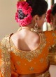 Sorcerous Fancy Fabric Patch Border Orange Designer Traditional Saree