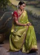 Festive Light Green Weaving Designer Saree