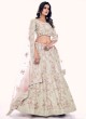 Sparkling Off White Dori Work Soft Net Lehenga Choli