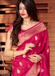 Sparkling Silk Rani Woven Traditional Designer Saree