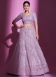 Gorgeous Lavender Sequins Embellished Net Lehenga Choli