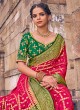 Rani and Green Classic Georgette Saree