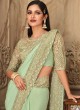 Splendid Silk Green Embroidered Designer Traditional Saree