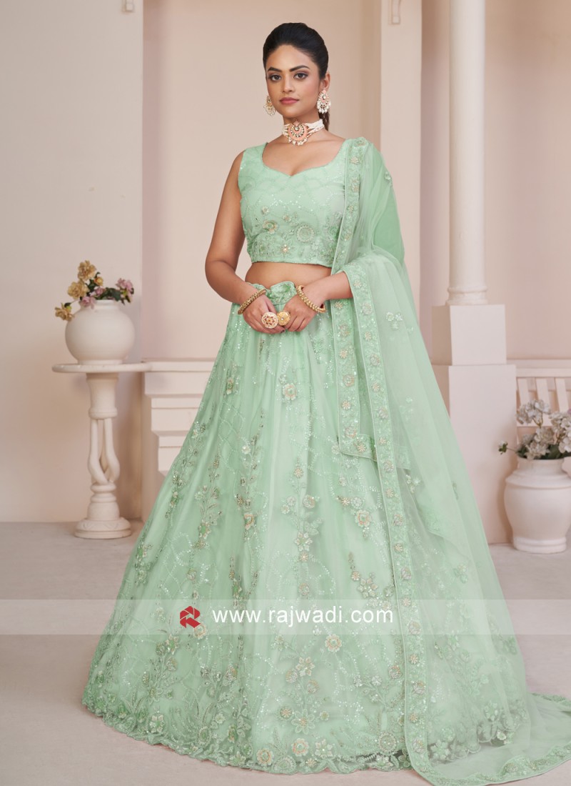 Mint lehenga choli sale