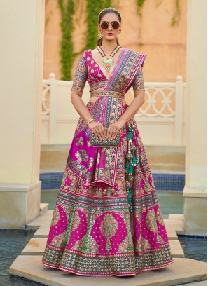 Buy Wine Pure Banarasi Silk Lehenga Choli for Women and Girls, Wedding  Reception Engagement Party Wear Silk Lehenga Choli, Ready Made Lehengas  Online in India - Etsy