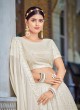 Off White Designer A Line Lehenga Choli