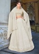 Off White Designer A Line Lehenga Choli