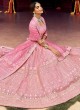 Staggering Pink Resham Lehenga Choli