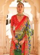 Multi Color Woven Tussar Silk Designer Saree