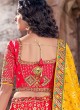 Deep Pink Banarasi Silk Wedding Lehenga Choli