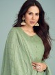 Green Faux Georgette Designer Salwar Kameez