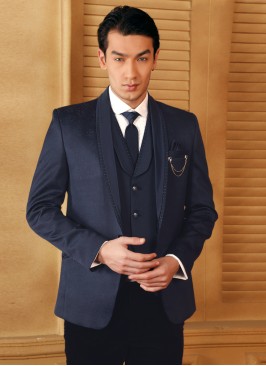 Stylish Blue Imported Fabric Suit