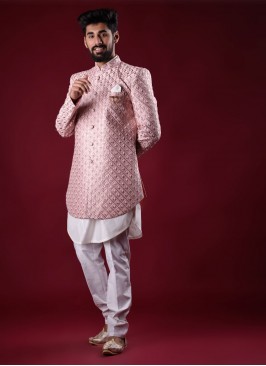 Stylish Indowestern In Pink Color
