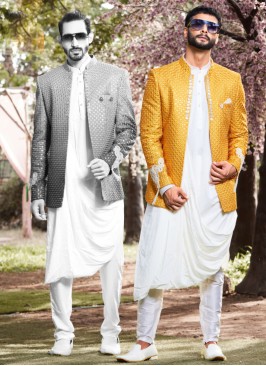 Stylish Shaded Color Indowestern Set For Men