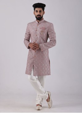 Stylish Thread Work Indowestern For Wedding