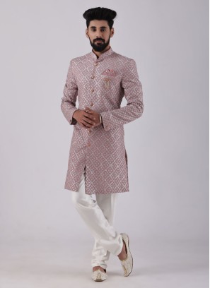 Stylish Thread Work Indowestern For Wedding