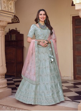 Suave Crepe Silk Engagement Lehenga Choli