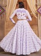 Elegant Levender Lehenga Choli With Jacket