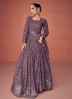 Gorgeous Embroidered Mauve Readymade Salwar Kameez