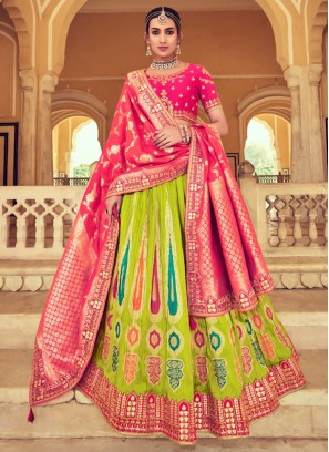 Pink Green Ready to Wear Lehenga Choli for Women or Girl Wedding Wear  Outfits and Party Wear Lengha Choli Bridesmaid Lehenga - Etsy Sweden