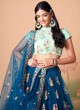 Elegant Blue Net Designer Lehenga Choli