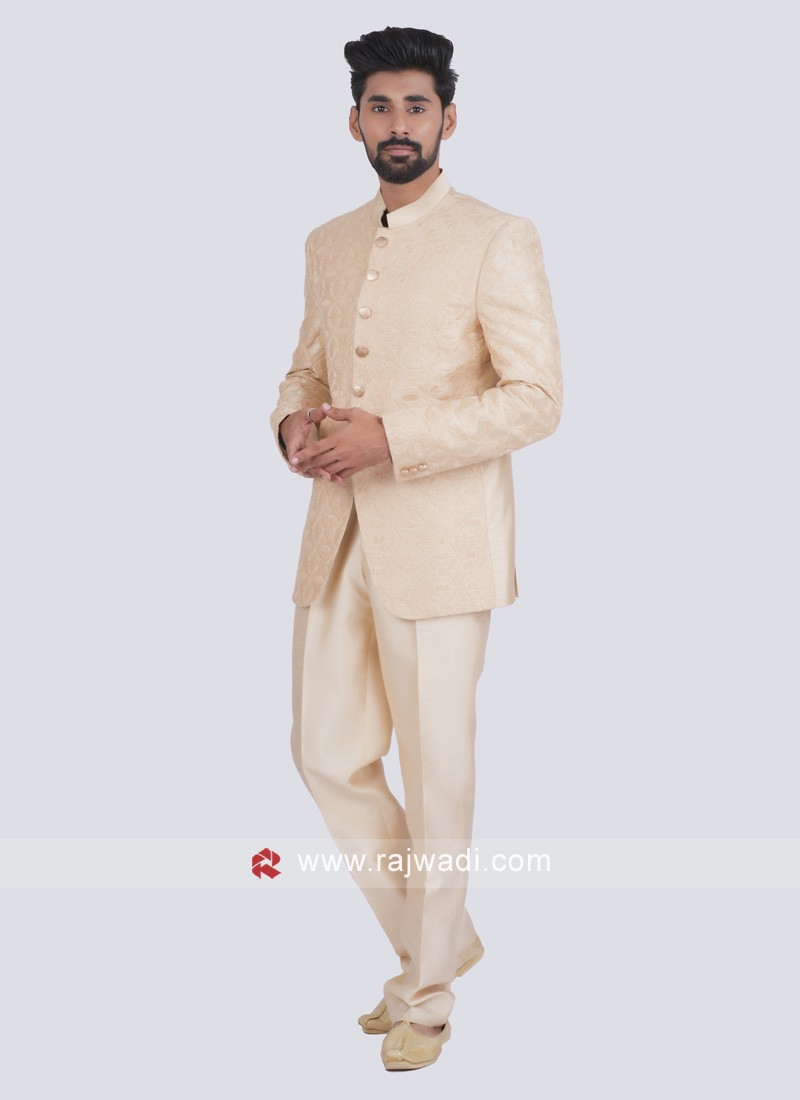 thread work designer jodhpuri suit for wedding 47449