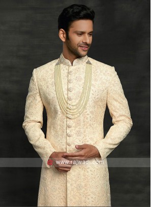 Thread Work Silk Sherwani