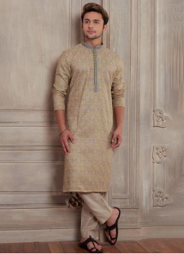 Thread Work Wedding Wear Kurta Pajama