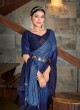 Blue Shaded Designer Rayon Silk Saree