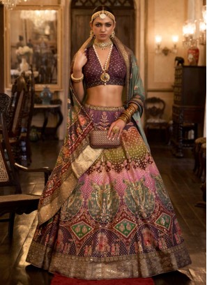 Dazzling Swarovski Embroidered Bridal Lehenga Choli