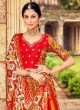 Yellow And Red A Line Silk Lehenga Choli