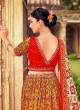 Yellow And Red A Line Silk Lehenga Choli