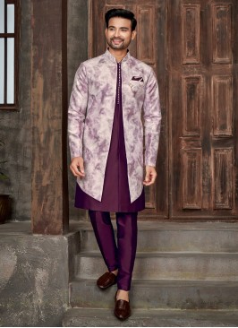 Traditional Look Jacket Style Indowestern Set