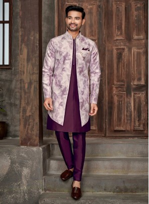 Traditional Look Jacket Style Indowestern Set