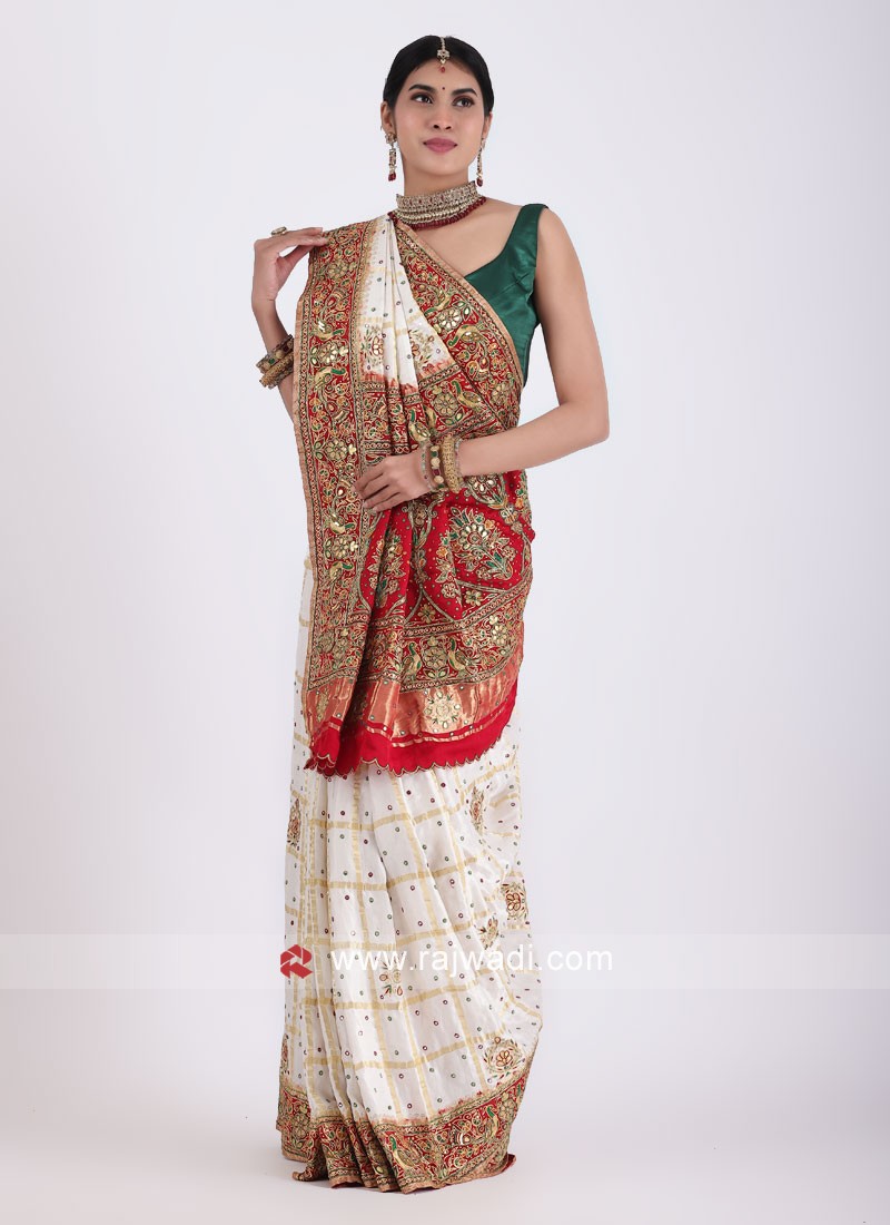 Ladies Party Wear Gharchola Saree, Length: 6.3 m at Rs 15000/piece in  Jamnagar