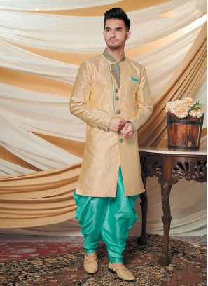 Traditional Patiyala Style Indowestern For Groom