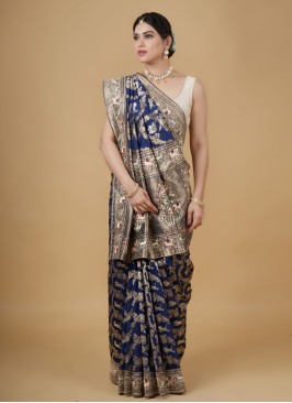 Traditional Wear Banarasi Silk Saree For Wedding